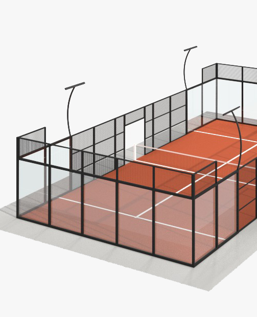 Campo da padel smash. Fornitura ed istallazione campi da Padel. 3bpadel.com